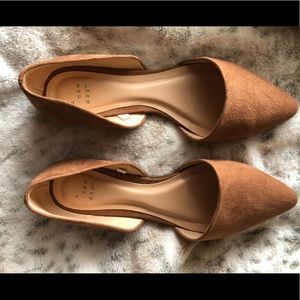 Brown Suede Flats